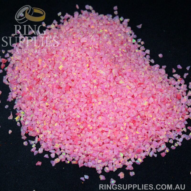 Royal Pink Crushed Opal Chips