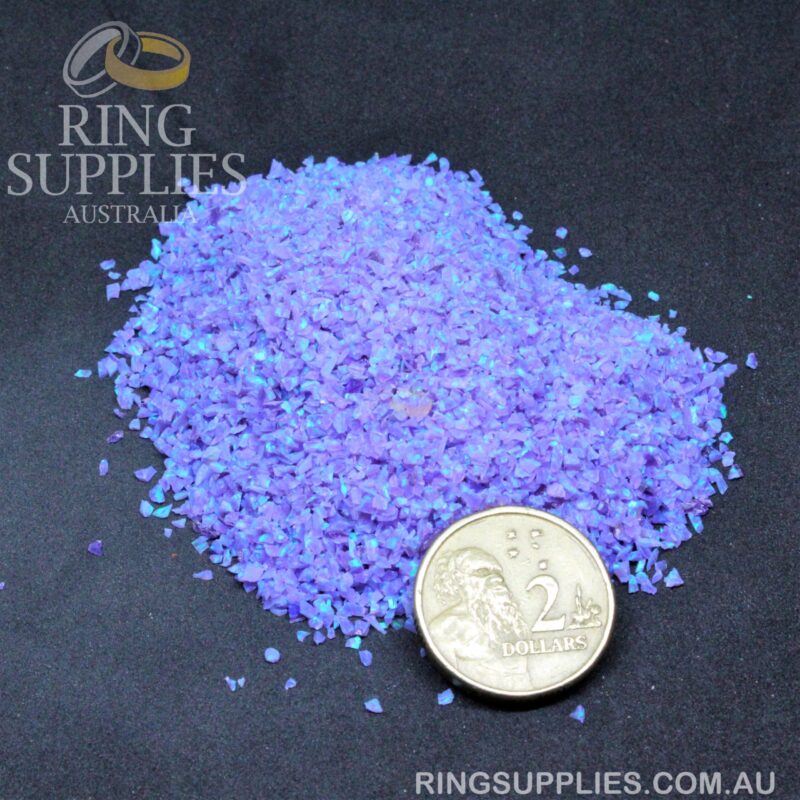 Sleepy Lavender Crushed Opal Chips