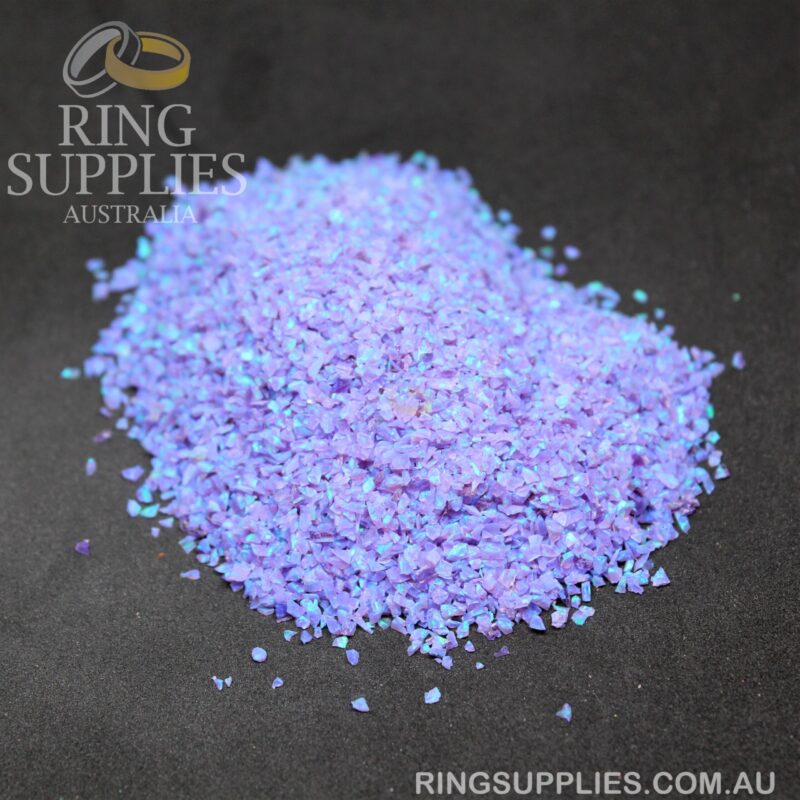 Sleepy Lavender Crushed Opal Chips