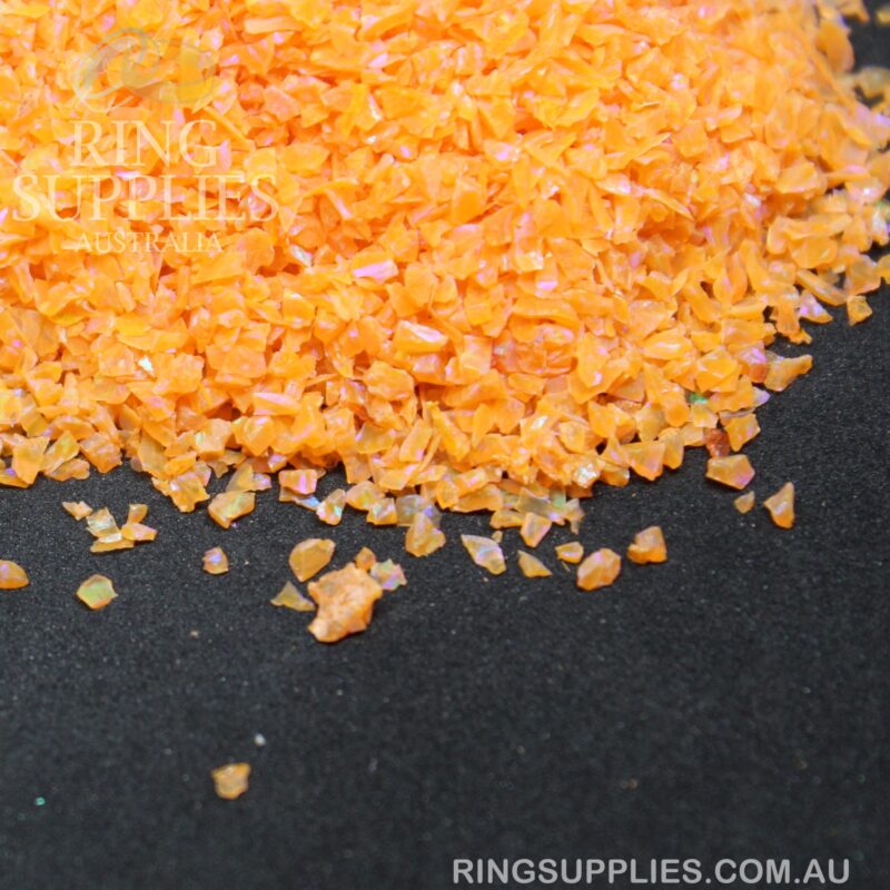Amber Crushed Opal Chips
