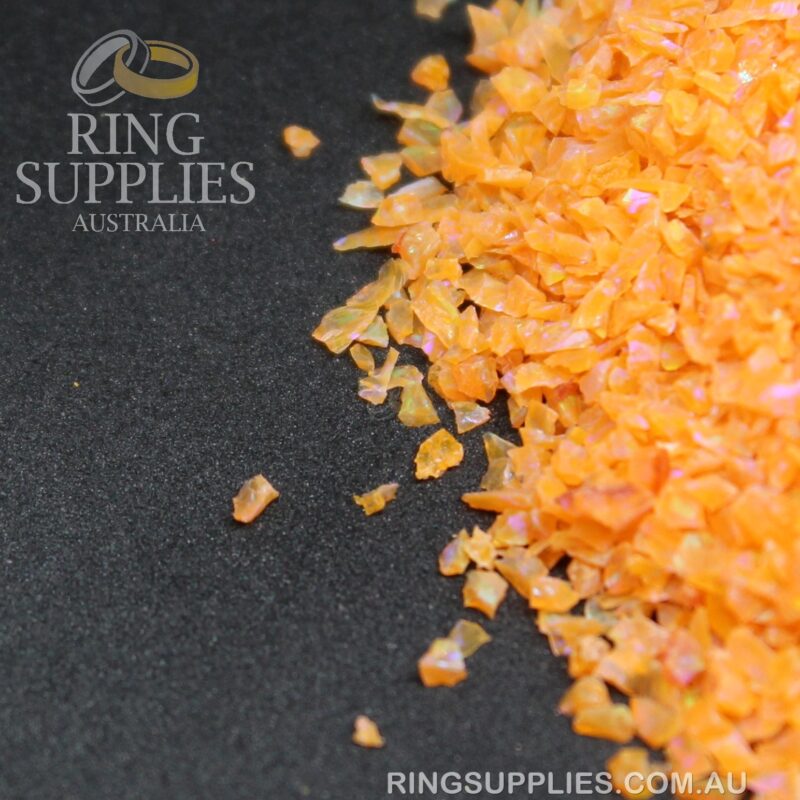 Amber Crushed Opal Chips