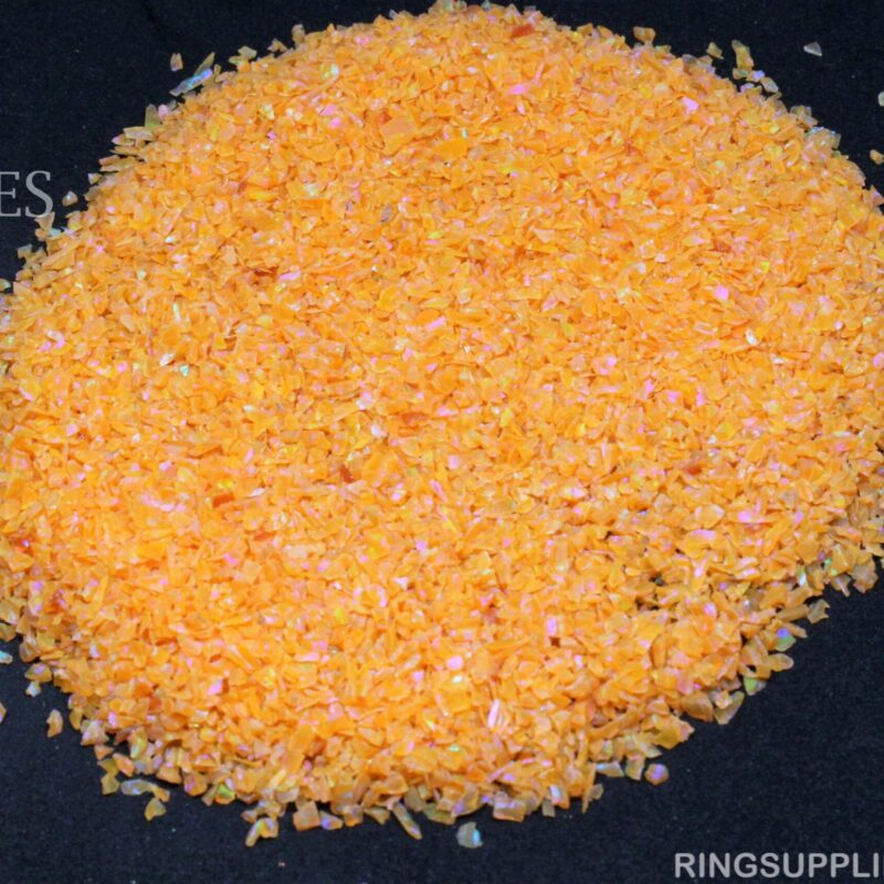 Amber Crushed Opal Chips