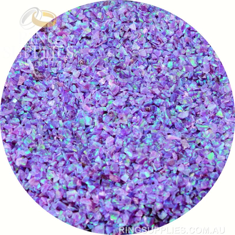 Multi-Amethyst Crushed Opal Chips
