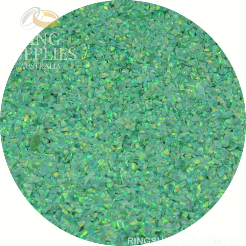 Kiwi Green Crushed Opal Chips
