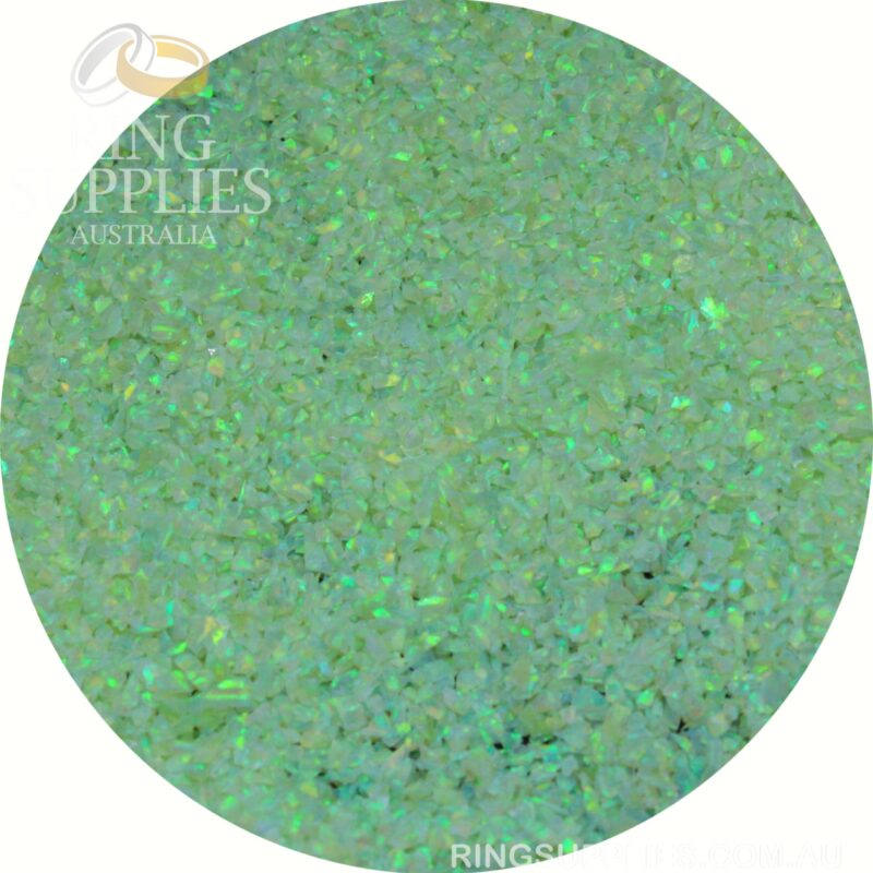 Lime Green Crushed Opal Chips