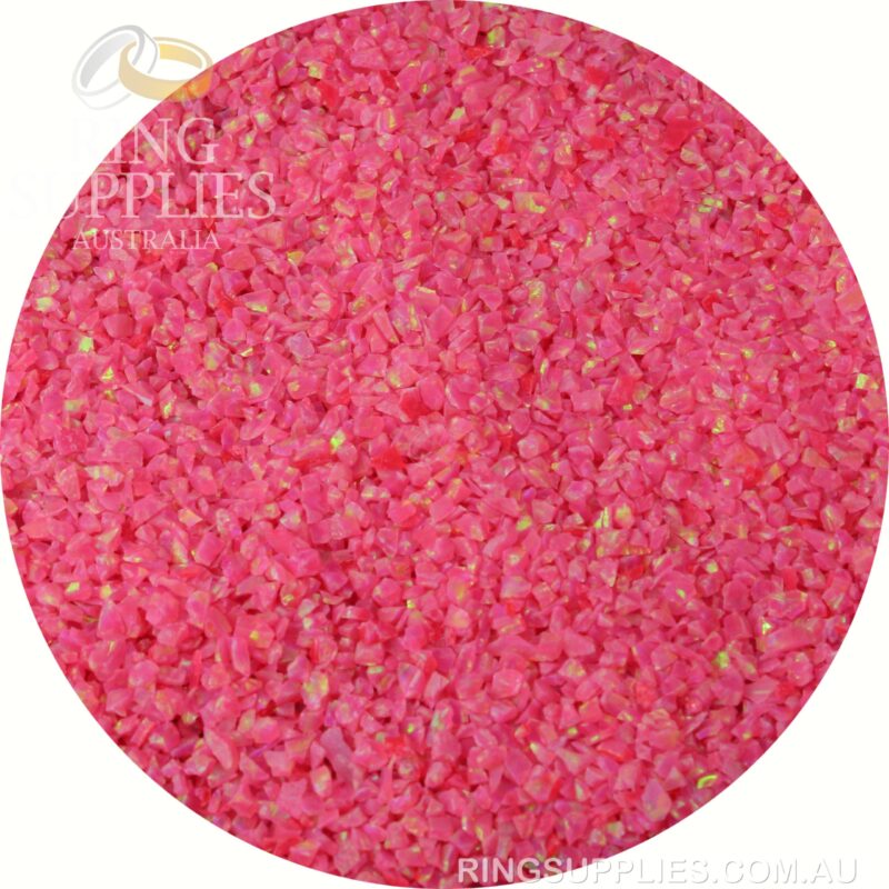 Hot Pink Crushed Opal Chips
