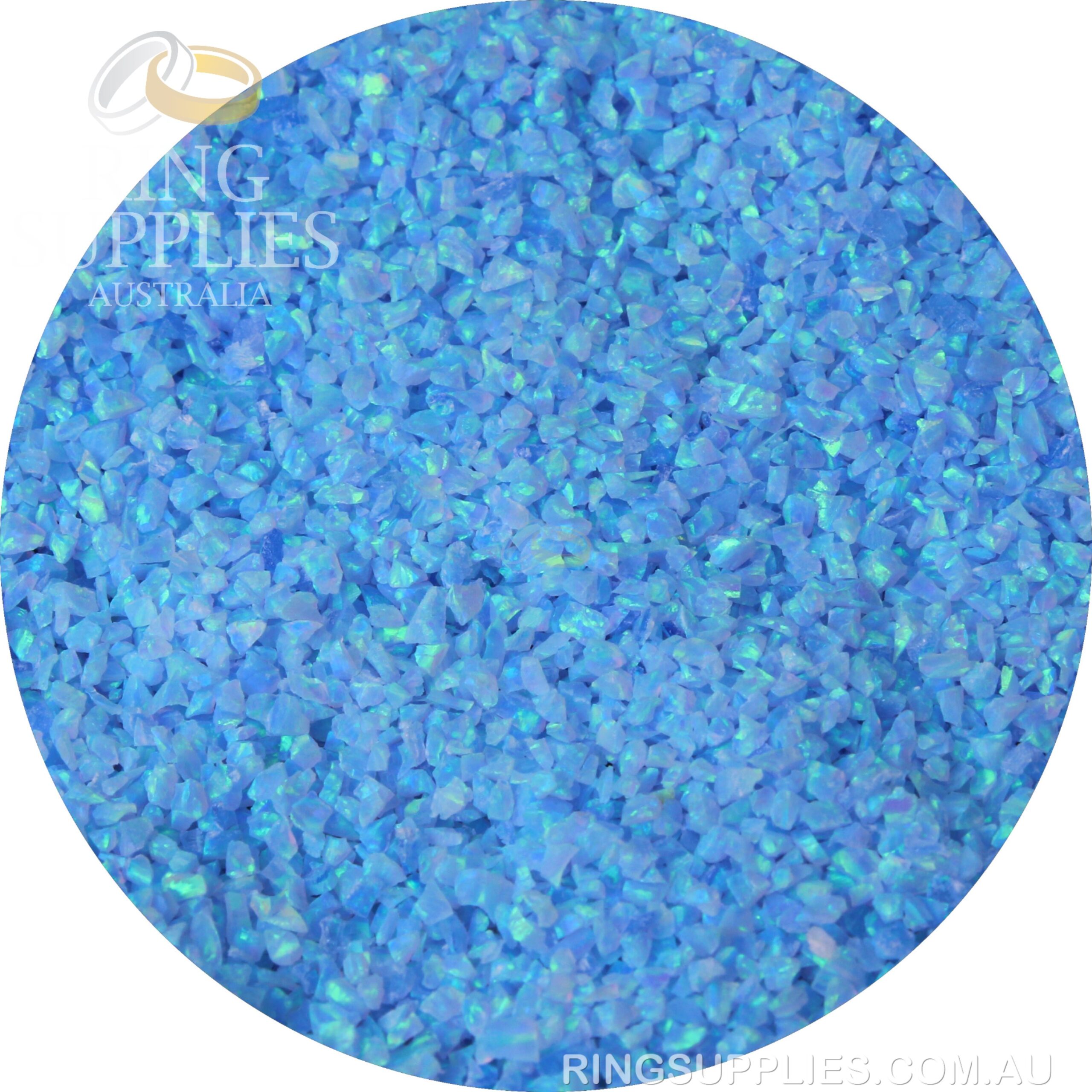 Azure Crushed Opal Chips