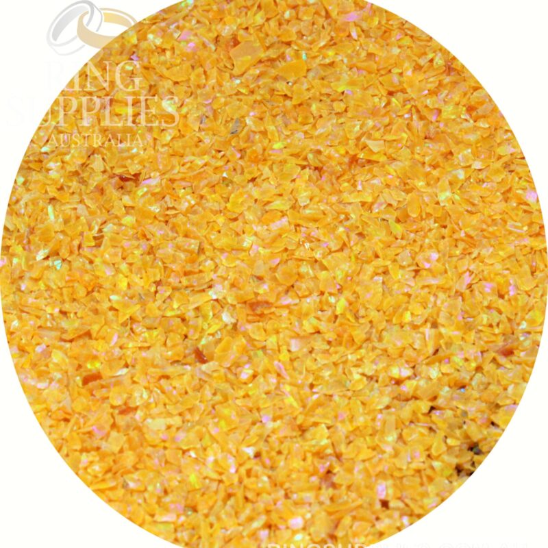 Amber Crushed Opal Chips