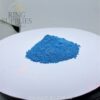 Neon blue glow powder in daylight