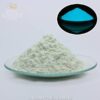 Sky blue glow powder with an inset showing its blue glow