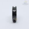 6mm black ceramic ring blanks with channel groove