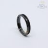 4mm black ceramic ring blanks with 2mm channel groove