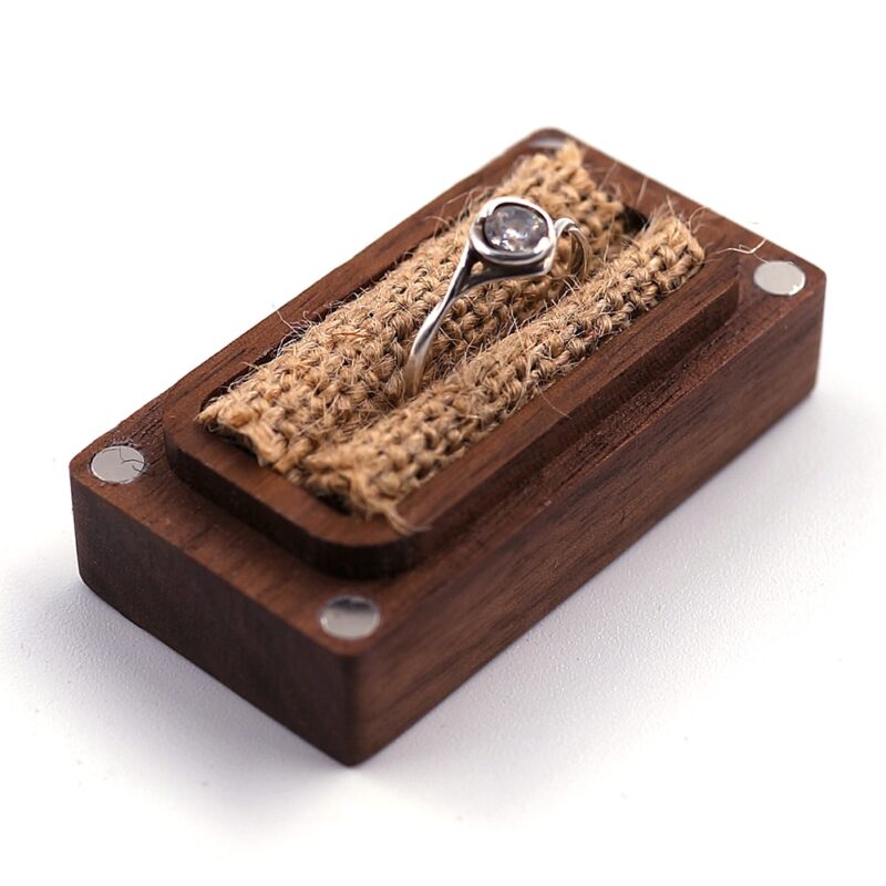 Walnut Ring Presentation Box