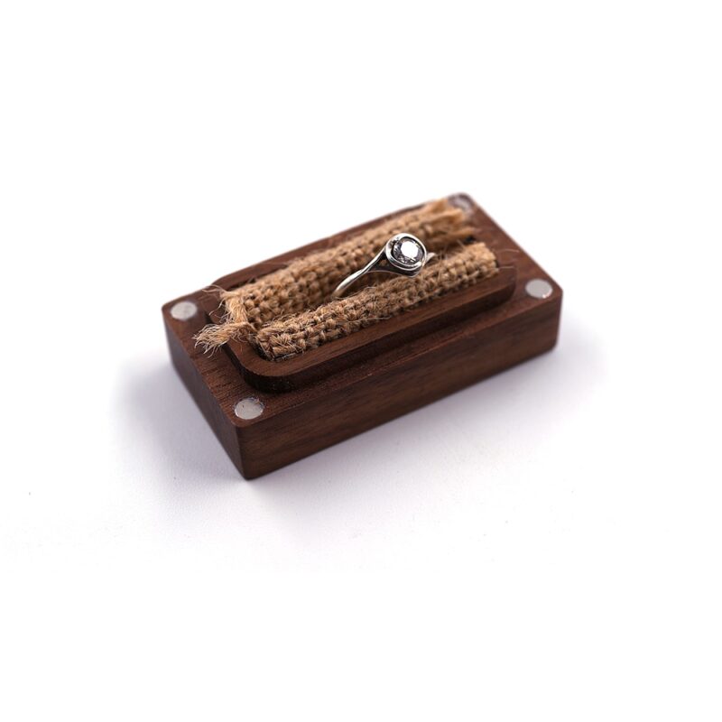 Walnut Ring Presentation Box