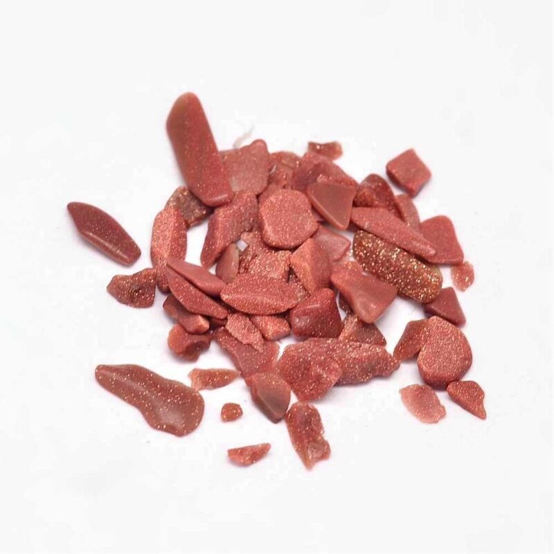 Synthetic Goldstone Gemstone Chips