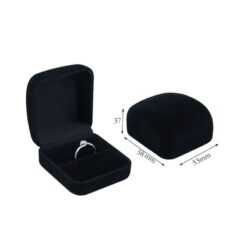 Black Velvet Ring Box