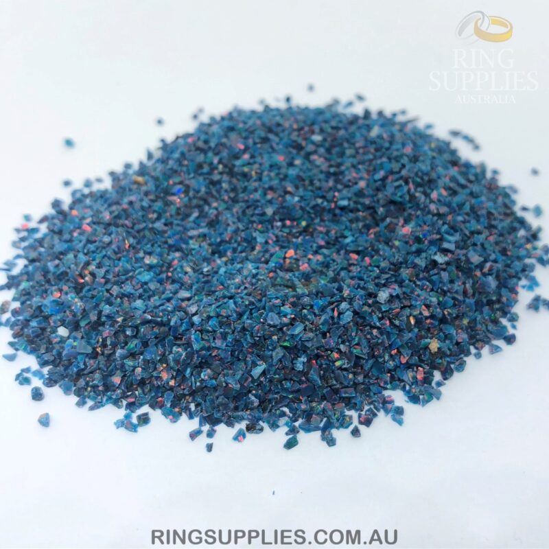 Space Blue Crushed Opal Chips