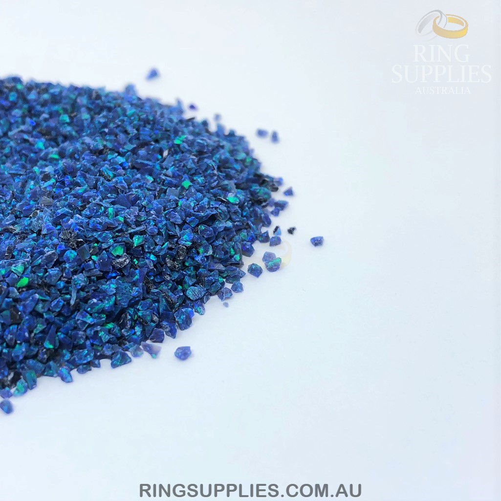 Ocean Blue Crushed Opal Chipsv