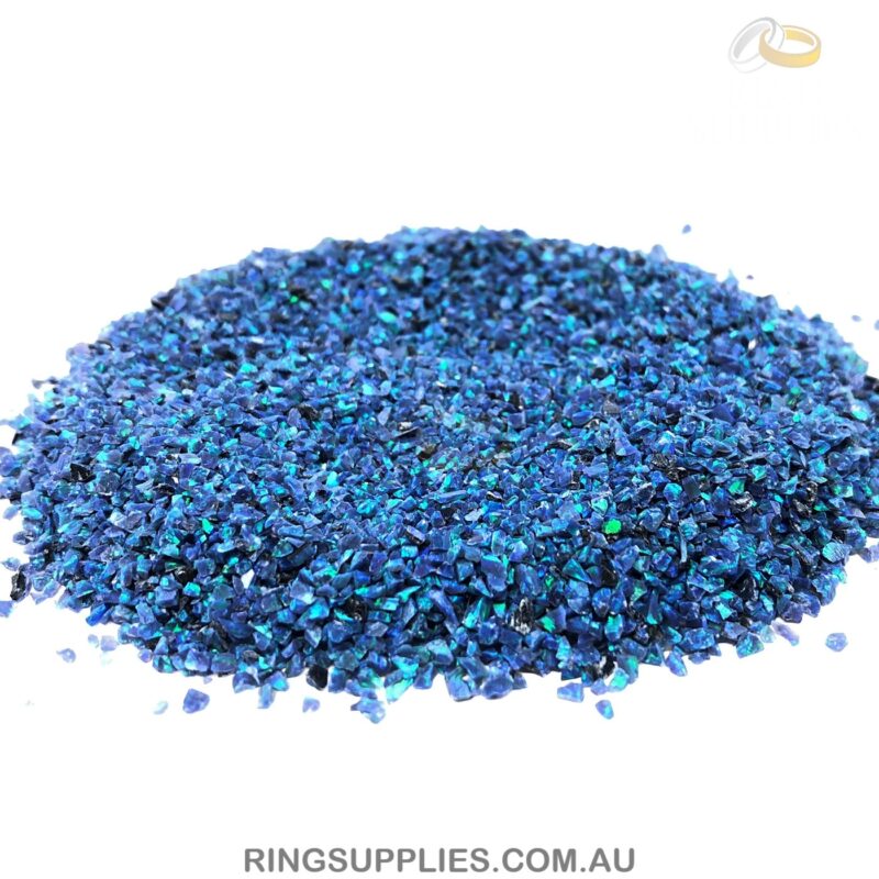 Ocean Blue Crushed Opal Chips