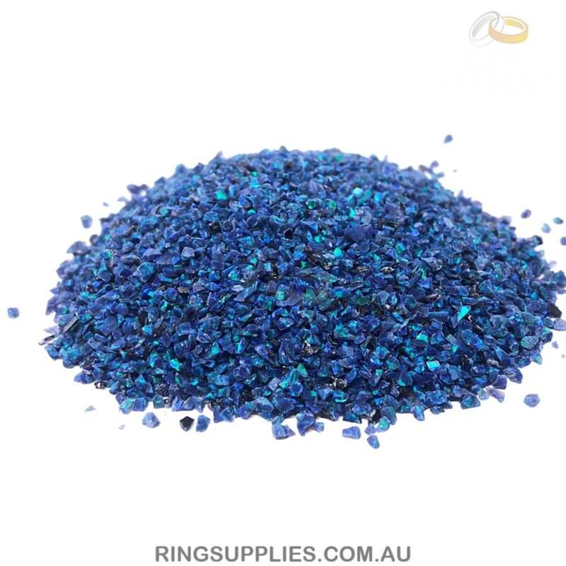 Ocean Blue Crushed Opal Chips