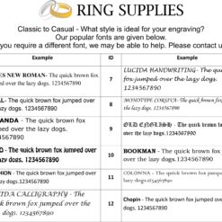 Ring Engraving Fonts