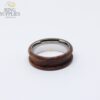 Rosewood ring blank with stainless steel core