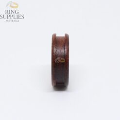 Rosewood ring blank with stainless steel core