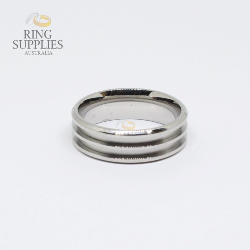 Double Channel Stainless Steel Ring Blank
