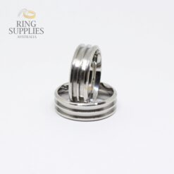 Double Channel Stainless Steel Ring Blank