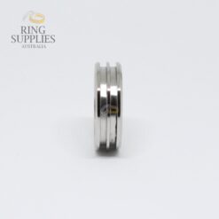 Double Channel Stainless Steel Ring Blank