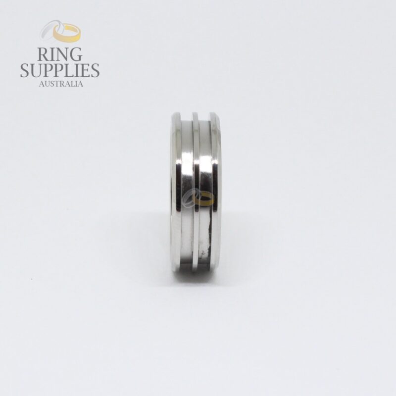 Double Channel Stainless Steel Ring Blank