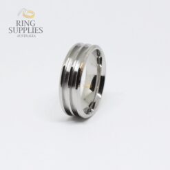 Double Channel Stainless Steel Ring Blank