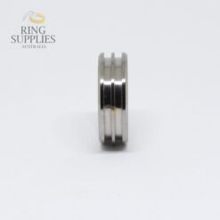 Titanium Double Channel Ring Blank