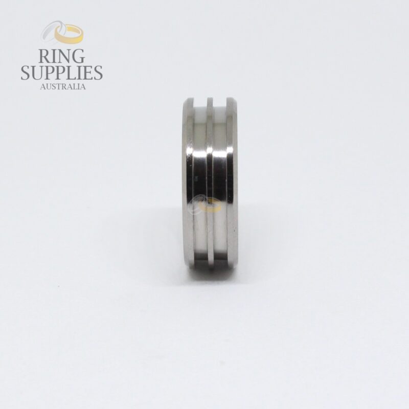 Titanium Double Channel Ring Blank