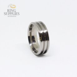 Titanium Double Channel Ring Blank