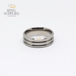 Titanium Double Channel Ring Blank
