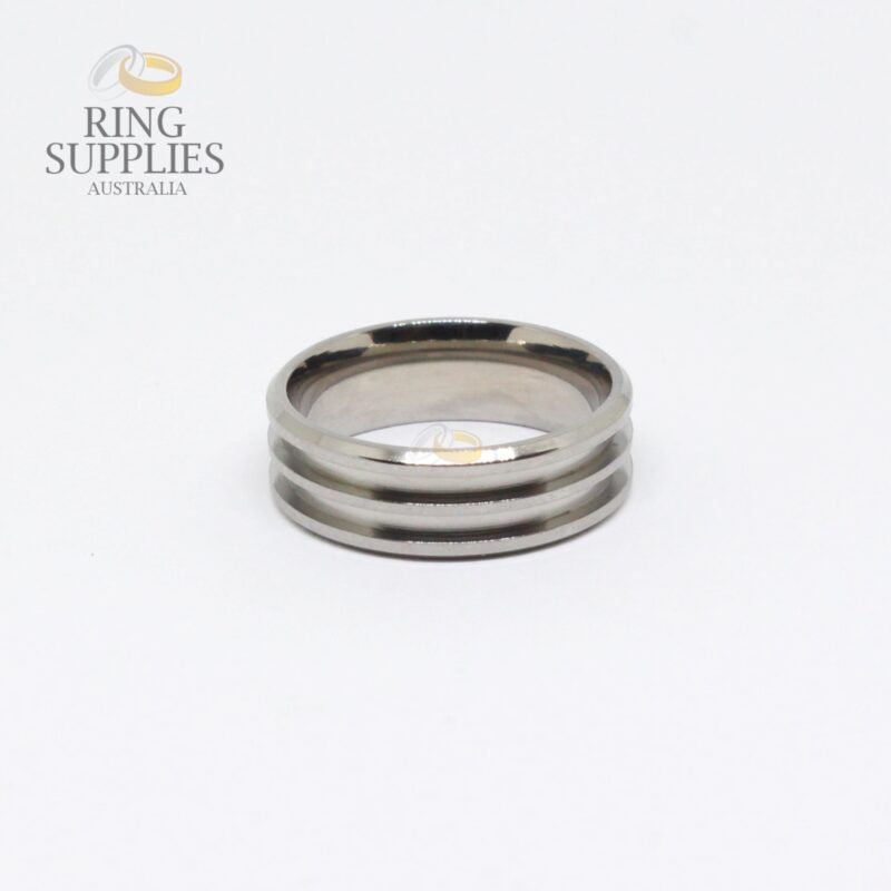 Titanium Double Channel Ring Blank