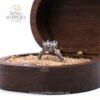 Walnut Oval ring presentation box