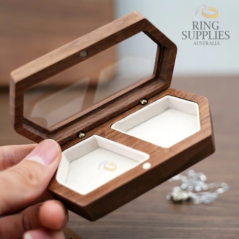 Wooden Wedding Ring Box