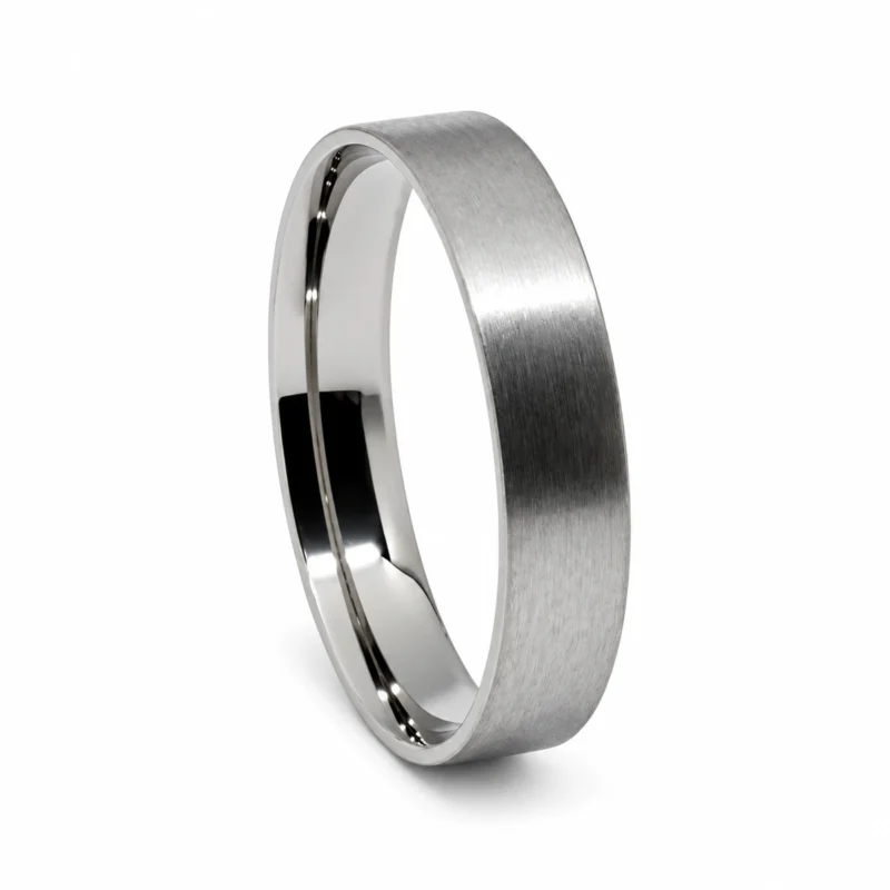 4mm titanium ring core, comfort fit