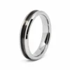 4mm tungsten ring blank with 2mm inlay channel