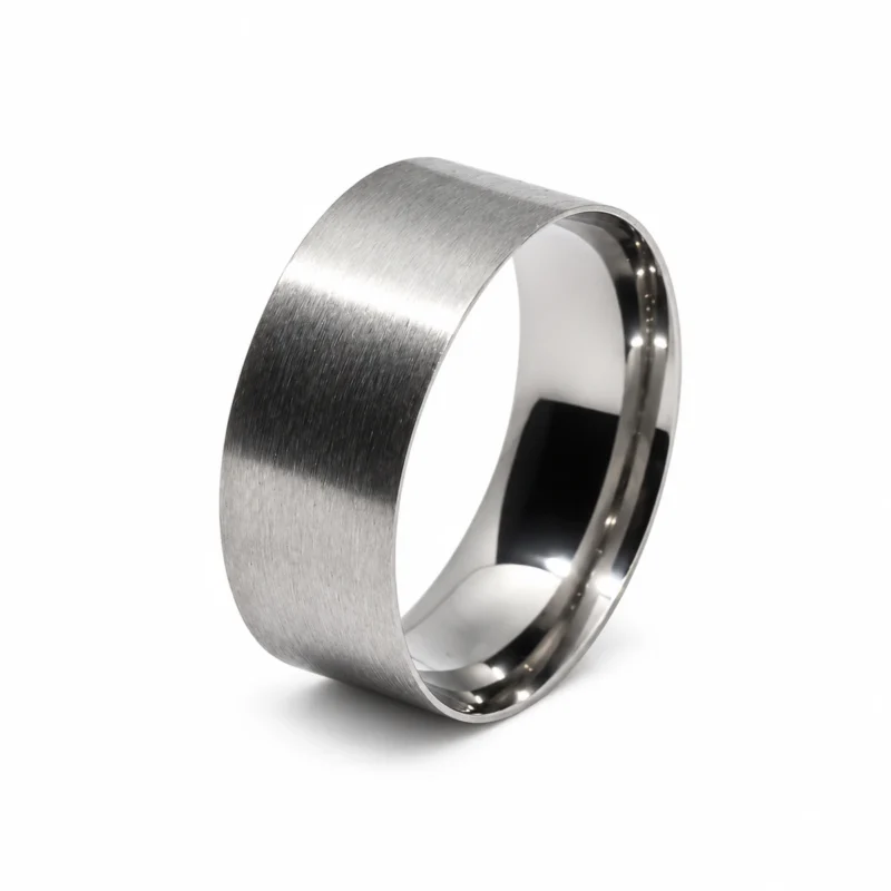 8mm titanium ring core, comfort fit