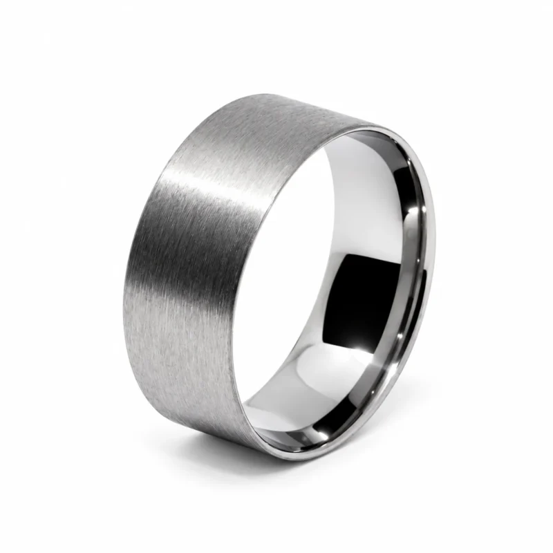 8mm tungsten ring liner or core, comfort fit